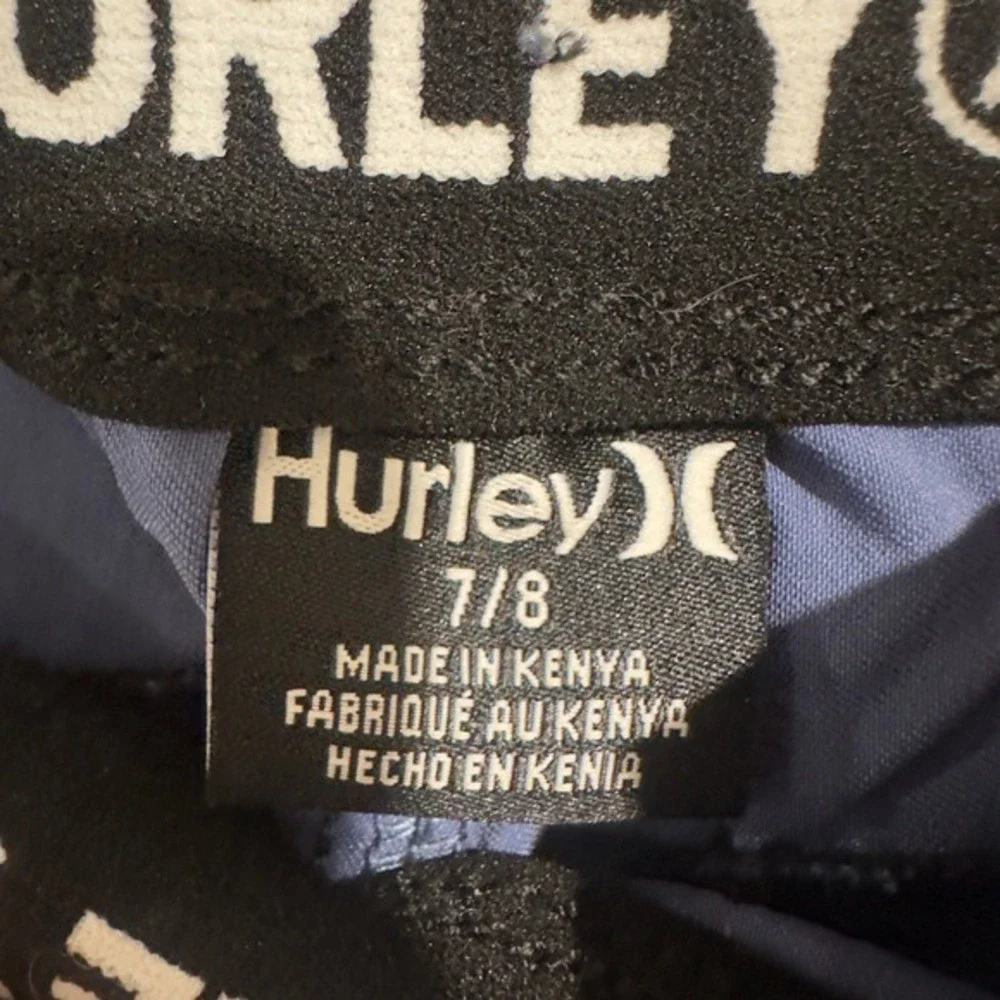 Hurley Kids Performance Jogger Pants Blue Stretch Tapered Fit Size‎ M 7/8 NEW